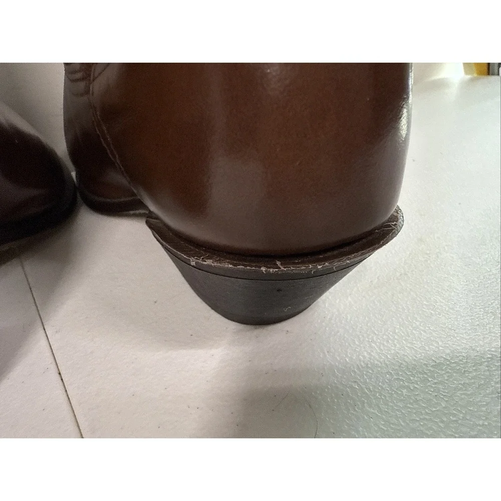 Sheplers Men Boots Size 8.5 M‎ Pre- Owned Brown Faux Leather 7101